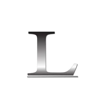 L letter logo design Illustrazione stock