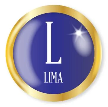 L For Lima Stock Illustration