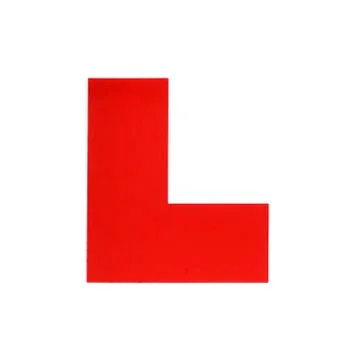 L Plate Stock Photos