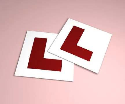 L-Plates Stock Illustration