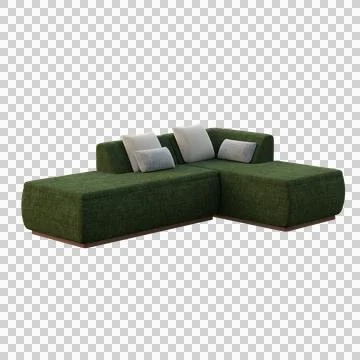 L Shape Sofa Corner View 스톡 일러스트