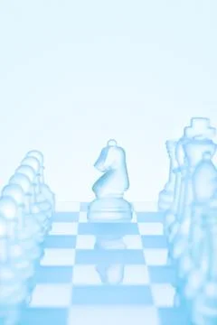 L-shaped move. Stock Photos