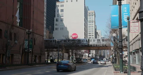 L train Chicago Stock Footage 239102207