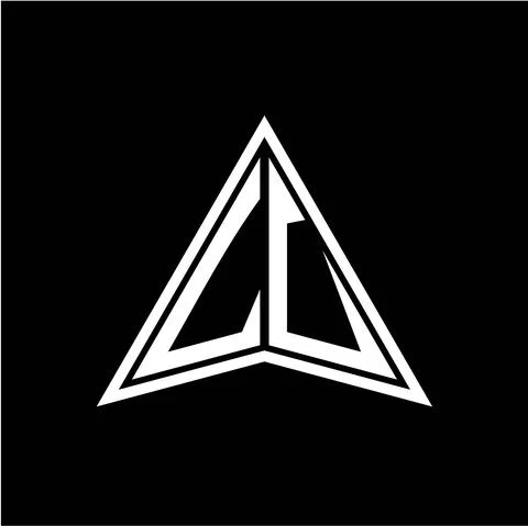 L U initials in the form of a modern minimalist arrow. perfect for letters, g 스톡 일러스트