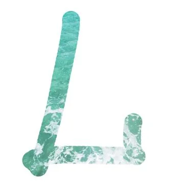 L in the water Stock Illustration