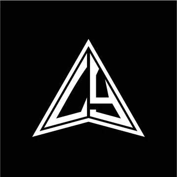 L Y initials in the form of a modern minimalist arrow. perfect for letters, g Stock Illustration