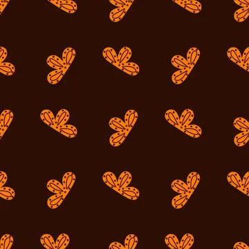 L29082021-34Seamless pattern abstract clouds on brown background. Vector geom 스톡 일러스트