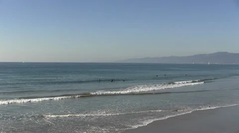 LA-0043 VENICE BEACH PANORAMA Stock Footage 10699644