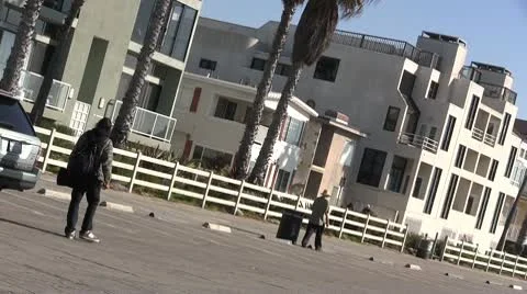 LA-0081 VENICE BEACH AREA Stock Footage 10699882