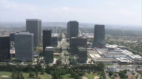 LA aerials downtown1 Stock Footage 8506795