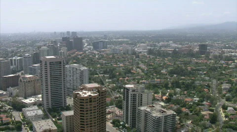 LA aerials downtown12 Stock Footage 295690
