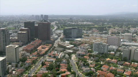 LA aerials downtown13 Stock Footage 301302