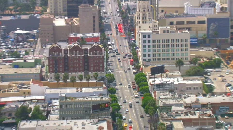 LA aerials downtown4 Stock Footage 295837