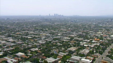 LA aerials downtown5 Stock Footage 301264