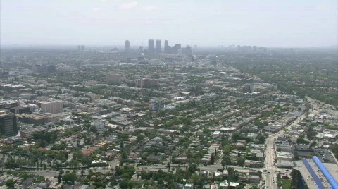 LA aerials downtown6 Stock Footage 295676