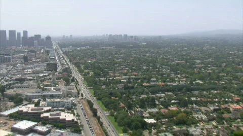 LA aerials downtown7 Stock Footage 301246