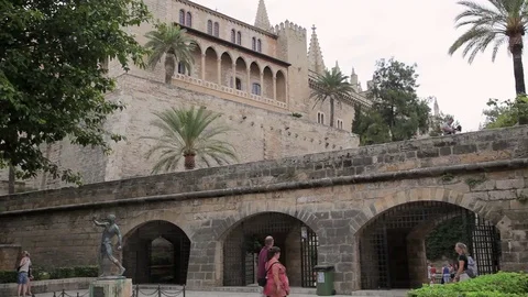 La Almudaina Palace Palma de Mallorca Stock Footage 79863722