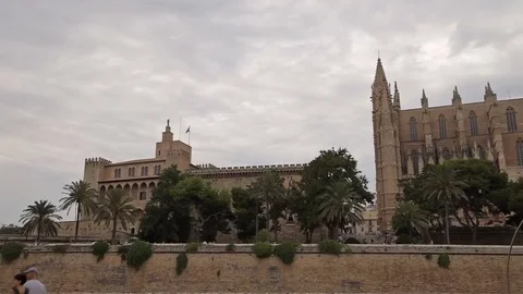 La Almudaina Palace Palma de Mallorca Stock Footage 79864359