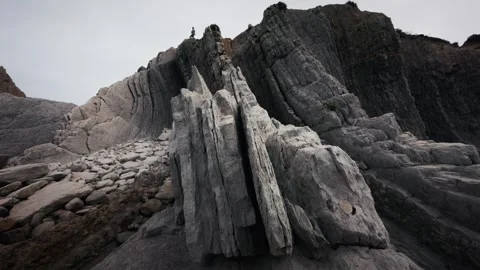 La Arnía Flysch Rock Formation Wide Vidéo 333295738