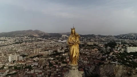 La basilique Notre-Dame de la Garde Stock-Footage 331925416