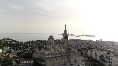 La basilique Notre-Dame de la Garde Stock Footage 331925436