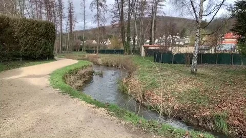 La Bievre: Resurrecting the lost river, París, FR - 27 Feb 2021 Stock Footage 203999849