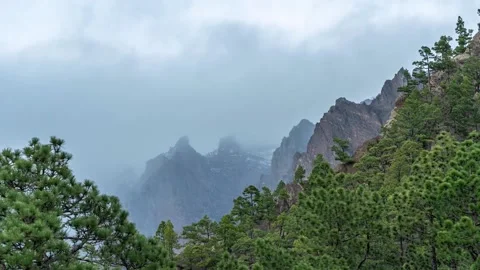 La Caldera de Taburiente (I) Timelapse 動画素材 199242974