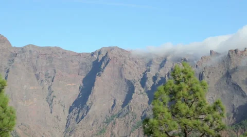 La caldera de taburiente, La Palma, Canary Islands, Spain Stock Footage 32965640