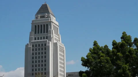 LA City Hall 库存影片 2828584