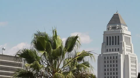 LA City Hall 库存影片 2829869