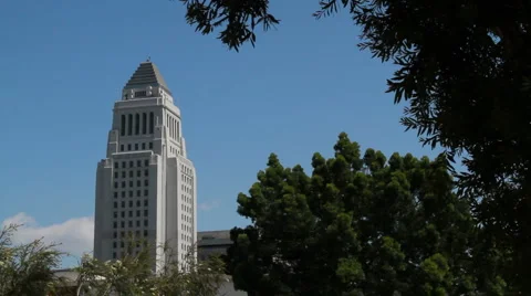 LA City Hall 库存影片 2830597