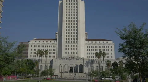 LA City Hall From West Stock Footage 54176150