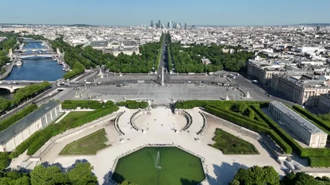 La Concorde Square At Paris Ile De France In France. Stock Footage 308777046