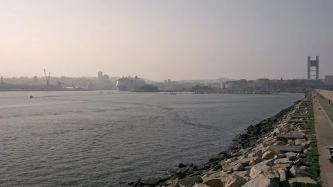 La Coruna, Spain 05 October 2023: Majestic Departure: The IONA Cruise Liner Sets Stock Footage 261875853
