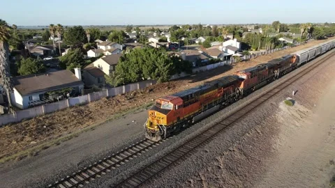 La Costa BNSF Train Stock Footage 197344859
