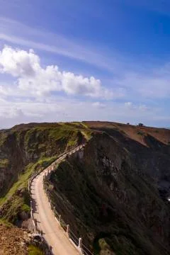 La Coupee on Sark Stock Photos