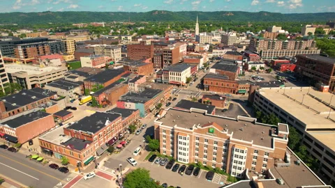 La Crosse Downtown 库存影片 252149907