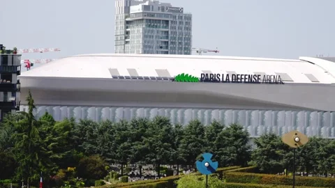 La Defense Arena in the city of Paris - CITY OF PARIS, FRANCE - SEPTEMBER 4 Stock Footage 250206053