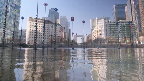 La Defense District Paris Stock Footage 184368111