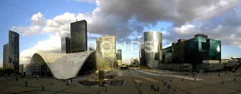 La defense panoramic, paris Stock Photos