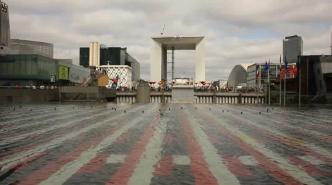 La Defense, Paris Stock Footage 52551703