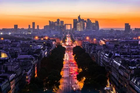 La Defense in Paris Stock Photos