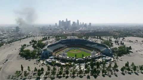 LA Dodgers Stadium 2 Stock Footage 276917665