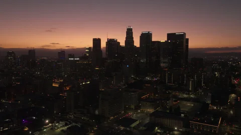 LA Downtown Evening 1 Stock Footage 276918301