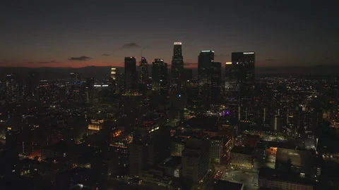 LA Downtown Evening 10 Stock Footage 276918260