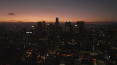 LA Downtown Evening 3 Video stock 276918393