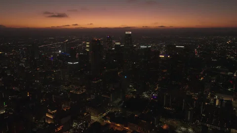 LA Downtown Evening 4 Stock Footage 276918392