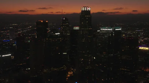 LA Downtown Evening 7 Stock-Footage 276918556