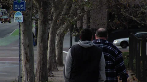 LA DOWNTOWN LA SIDEWALK Stock Footage 39891499