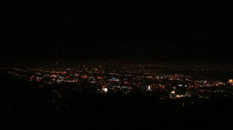 LA downtown zoom Stock Footage 62301
